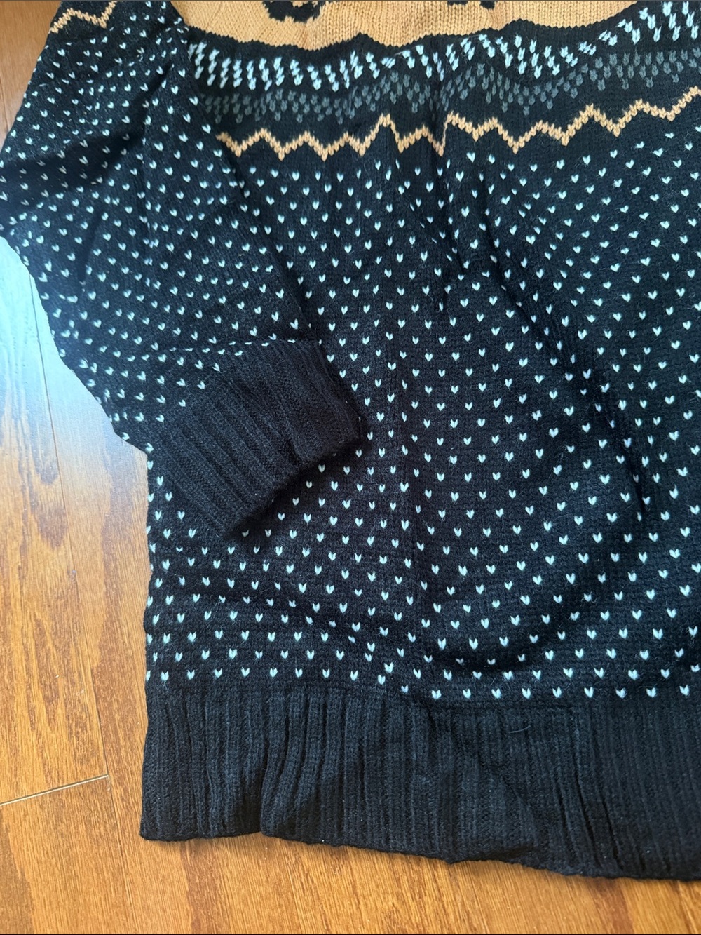 Retro Cozy Pumpkin Fair Isle Halloween Sweater - Picture 9 of 9